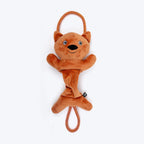 HUFT Bungee Fox Squeaky Plush Toy For Dog - Rust
