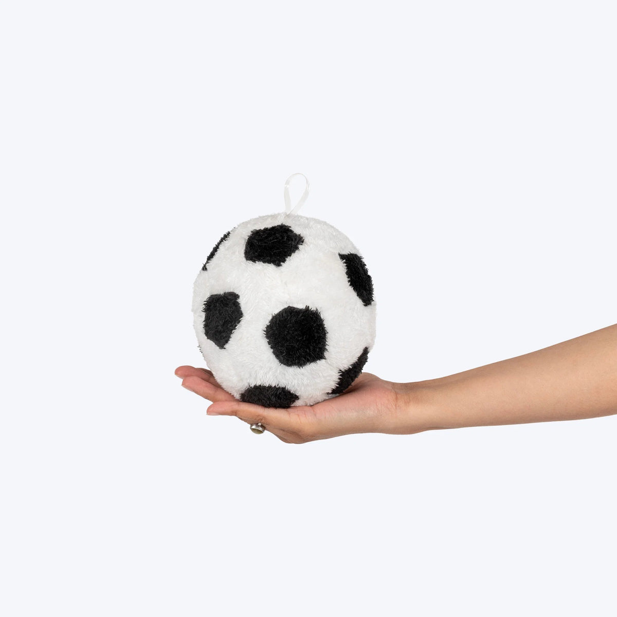 HUFT Plush Floofball With Squeaker For Dog - Black & White