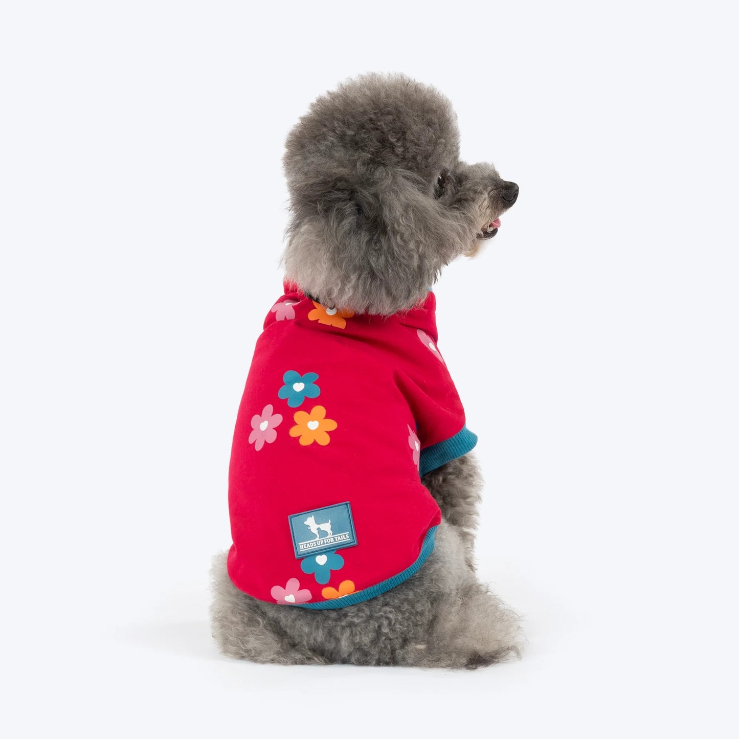 HUFT Awesome Blossom Printed T-Shirt For Small Dog - Magenta