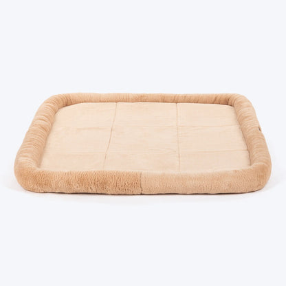 HUFT Fluffy Dreams Plush Mat For Dog & Cat - Beige - M