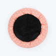 HUFT Polka Paws Adjustable Donut Bed For Dog & Cat - Peach