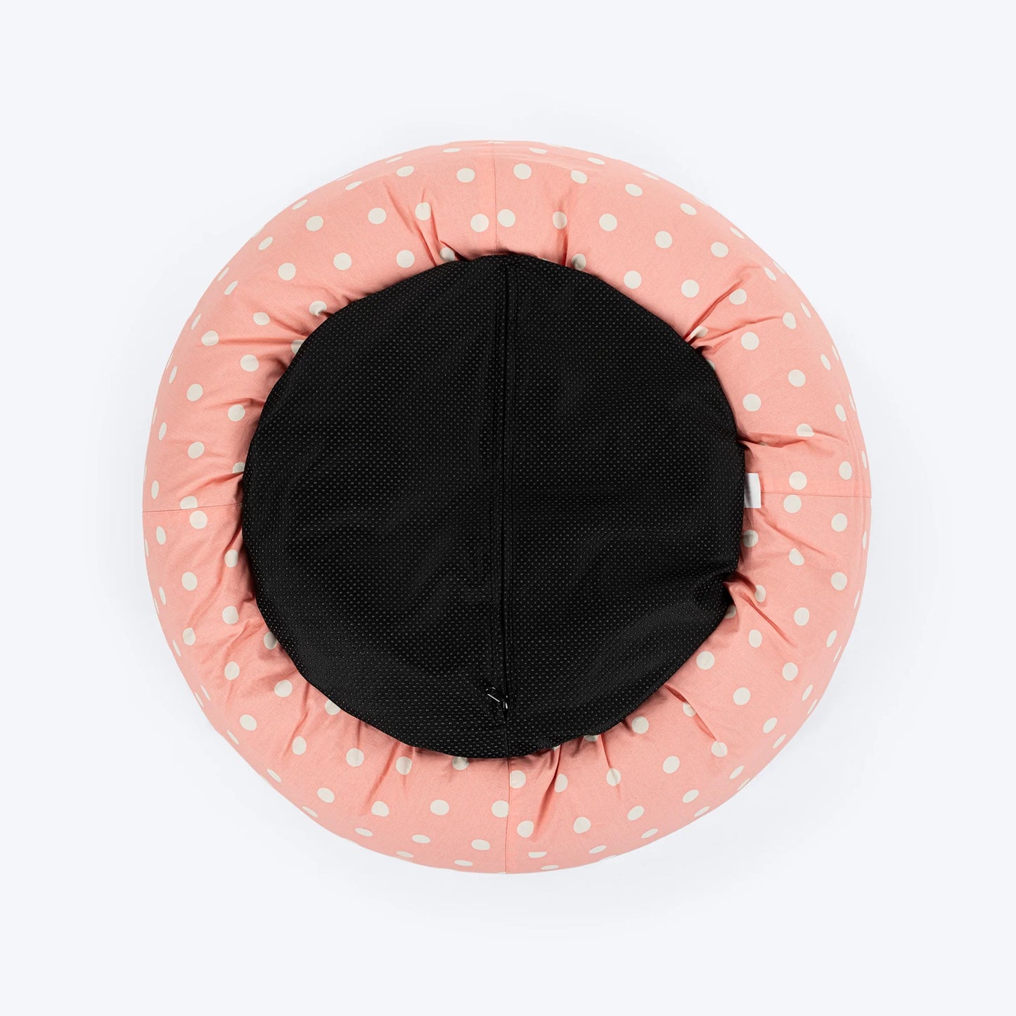 HUFT Polka Paws Adjustable Donut Bed For Dog & Cat - Peach