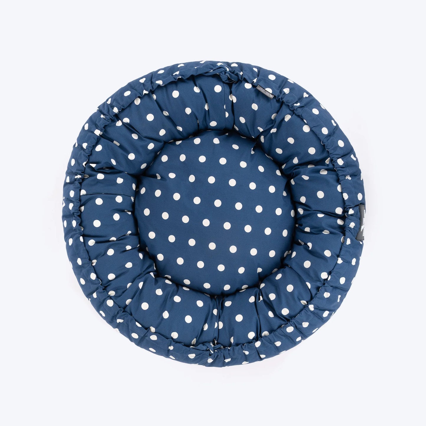 HUFT Polka Paws Adjustable Donut Bed For Dog & Cat - Navy