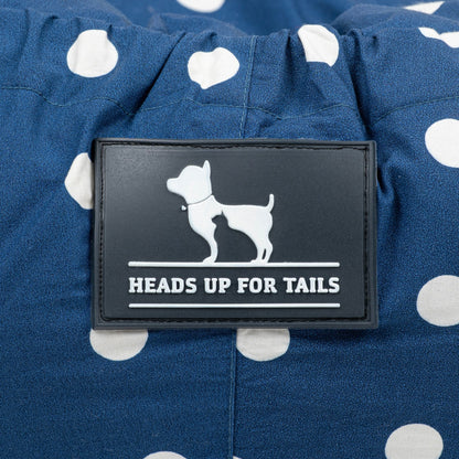 HUFT Polka Paws Adjustable Donut Bed For Dog & Cat - Navy