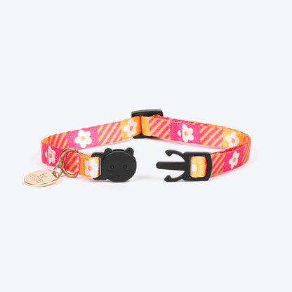 HUFT Meowvelous Cat Collar - Pink & Royal Blue