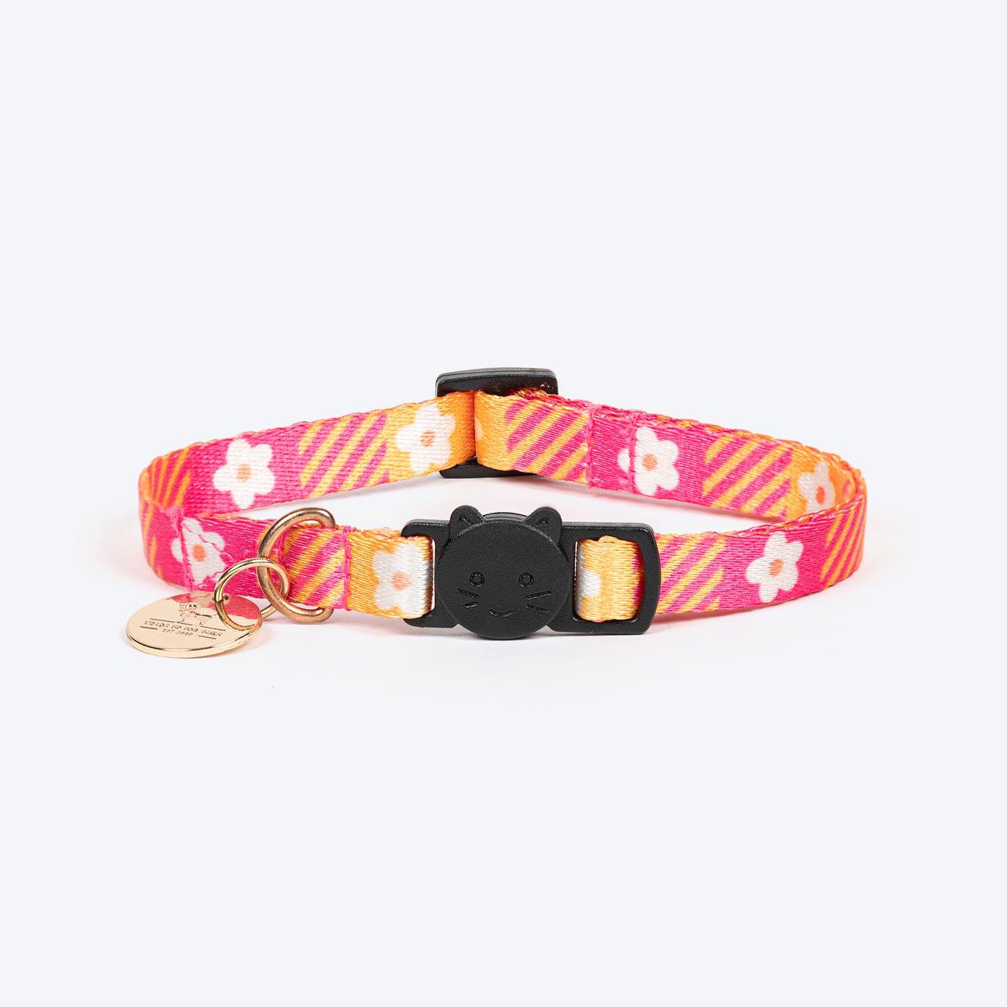 HUFT Meowvelous Cat Collar - Pink & Royal Blue