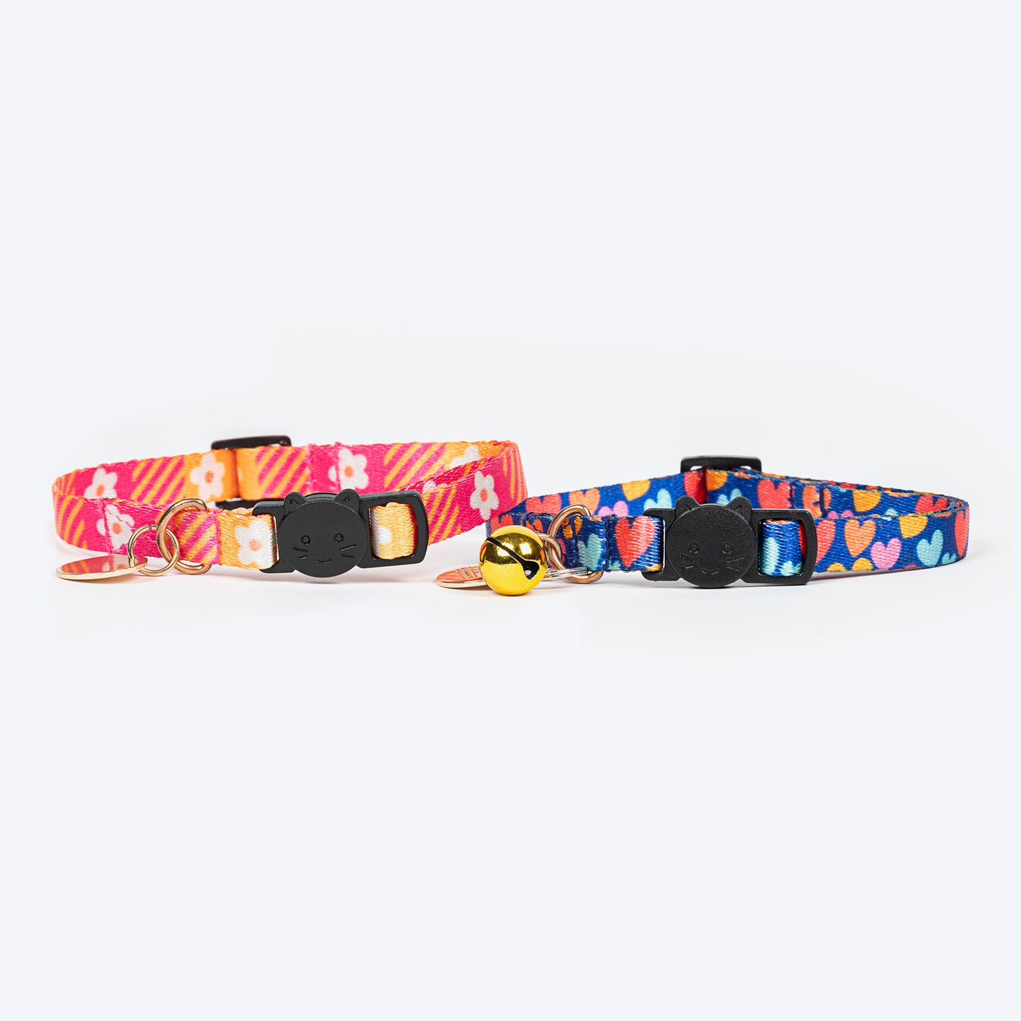 HUFT Meowvelous Cat Collar - Pink & Royal Blue