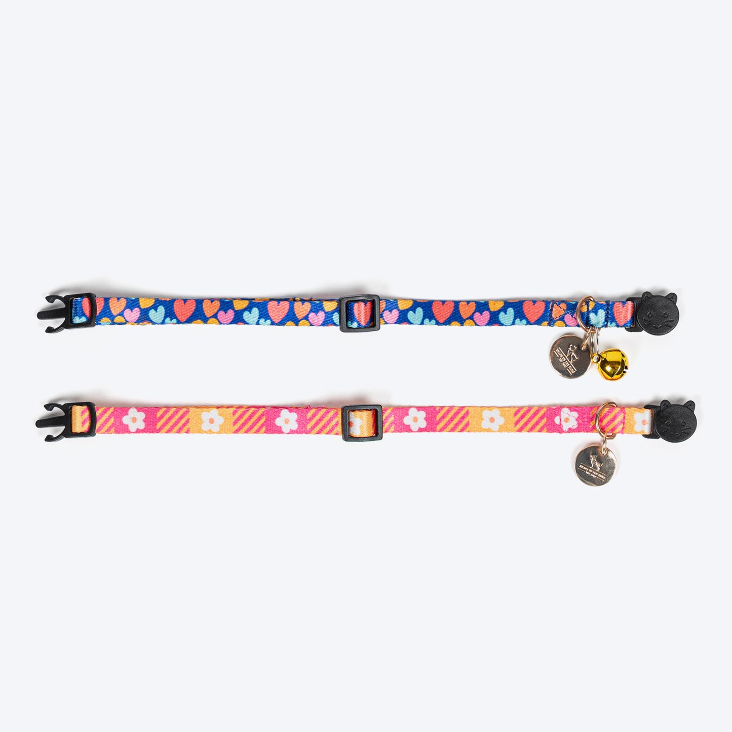 HUFT Meowvelous Cat Collar - Pink & Royal Blue