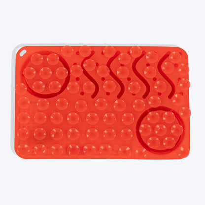 HUFT Paws & Play Puzzle Lick Mat For Pets - Red