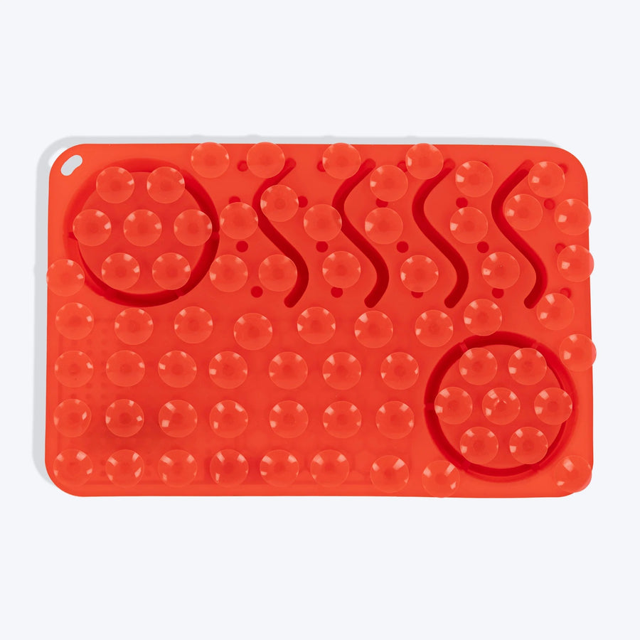 HUFT Paws & Play Puzzle Lick Mat For Pets - Red
