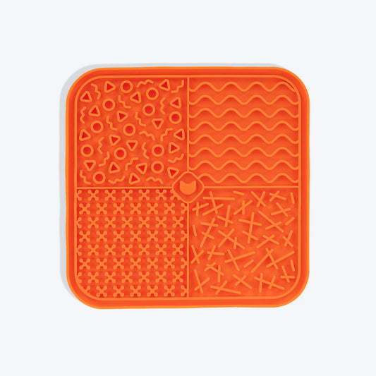 HUFT Munch Maze Lick Mat For Pets - Orange