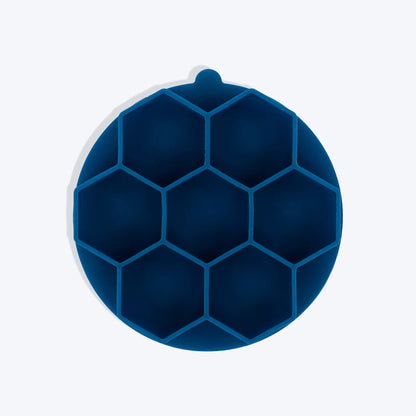 HUFT Honeycomb Stick To Bowl Lick Mat For Pet - Blue