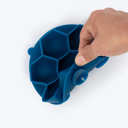 HUFT Honeycomb Stick To Bowl Lick Mat For Pet - Blue