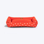 HUFT Sweethearts Lounger Bed For Dog - Red