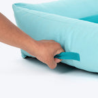 HUFT Gardenia Lounger Bed For Dog - Ice Blue