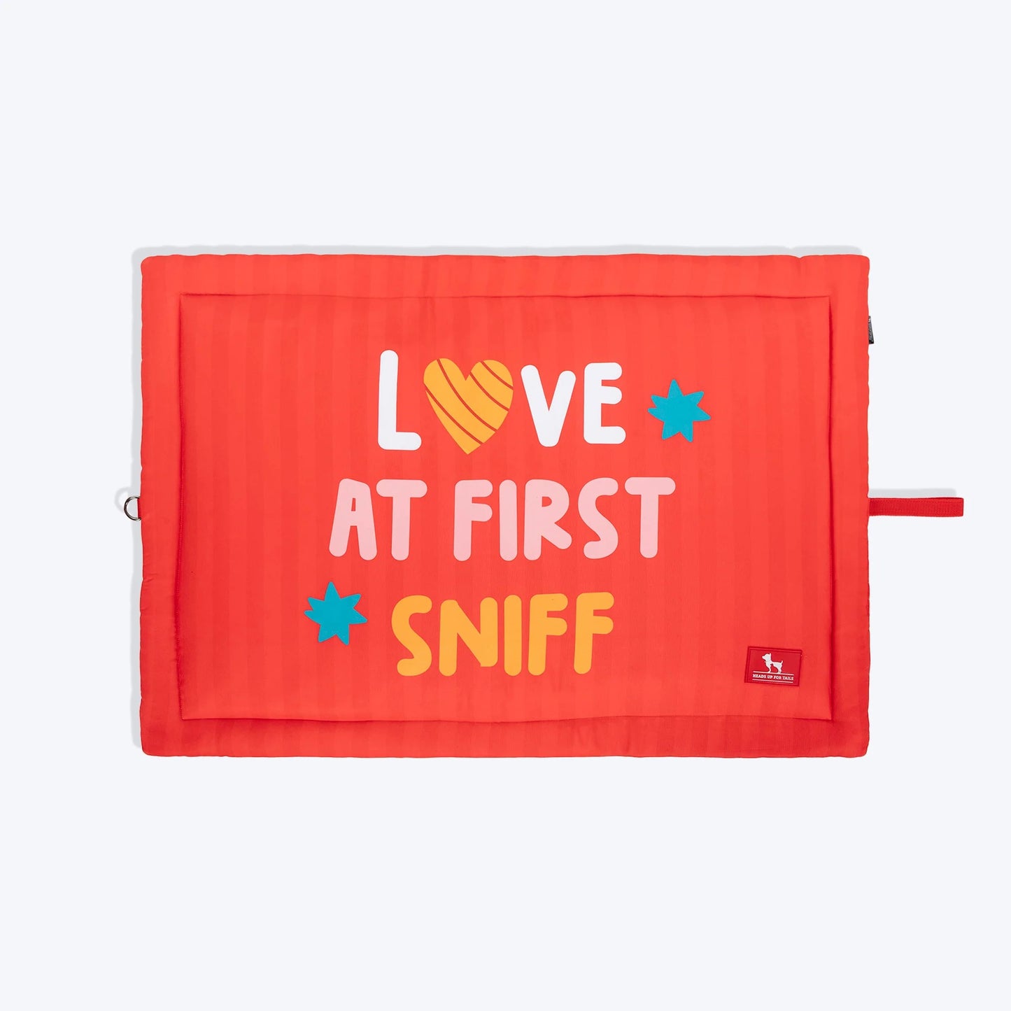 HUFT Love At First Sniff Flat Mat For Dog - Red