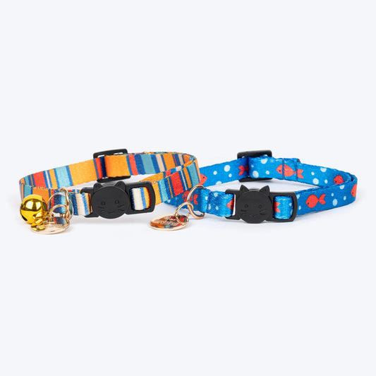 HUFT Meowvelous Cat Collar - Persian Blue & Multicolor