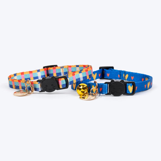 HUFT Meowvelous Cat Collar - Dark Blue & Multicolor
