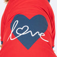 HUFT Love Printed T-Shirt For Dog - Red