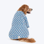 HUFT Pawbloom Kurta For Dog - Blue & White