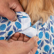 HUFT Pawbloom Kurta For Dog - Blue & White