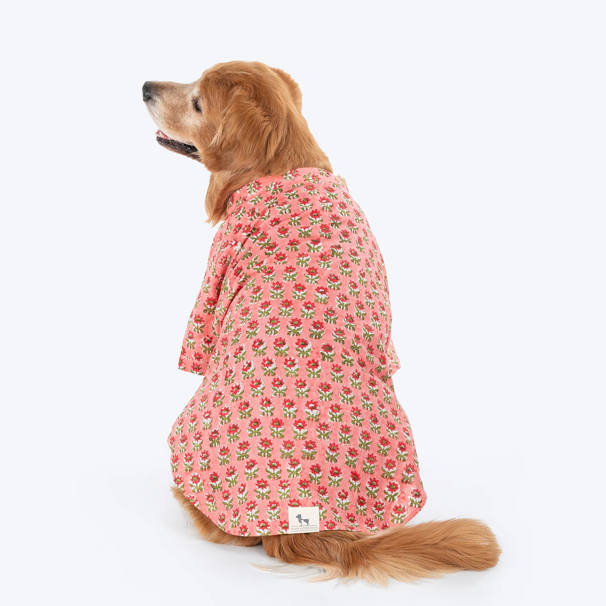 HUFT Floral Paws Kurta For Dog - Pink