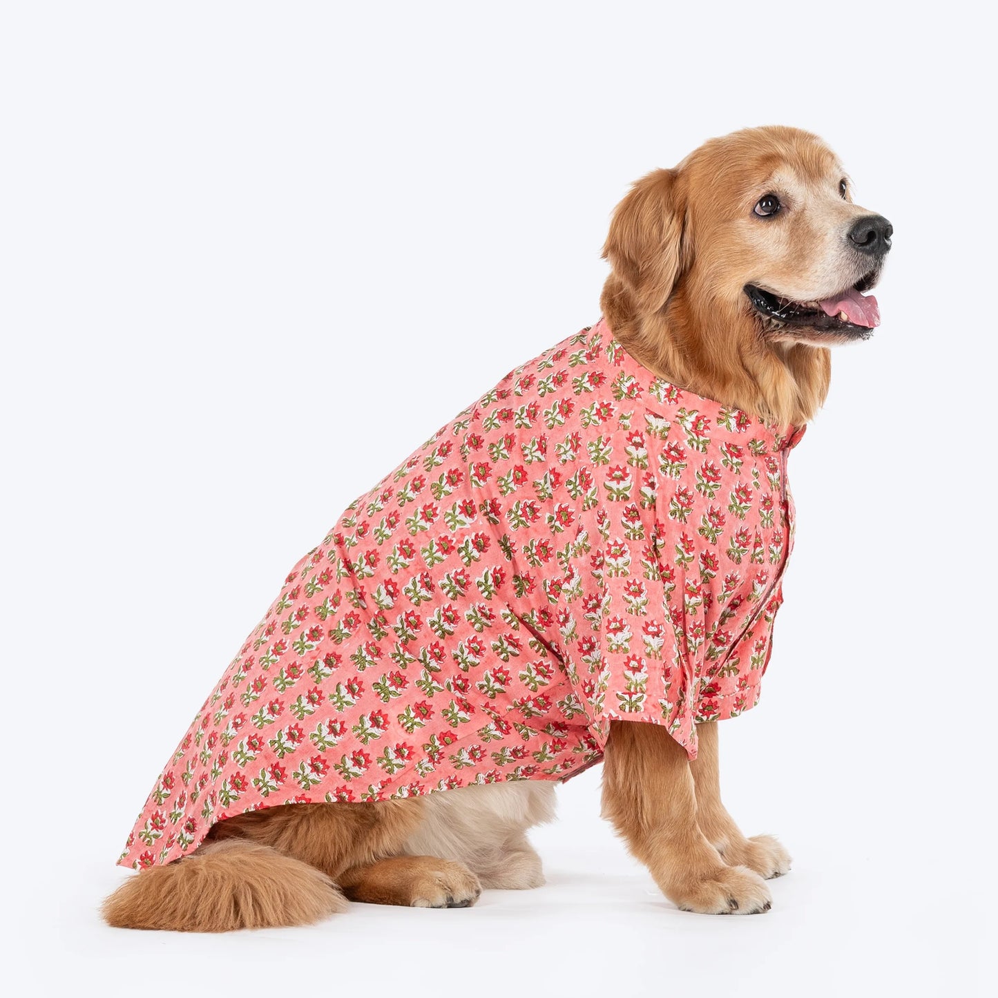 HUFT Floral Paws Kurta For Dog - Pink