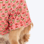 HUFT Floral Paws Kurta For Dog - Pink