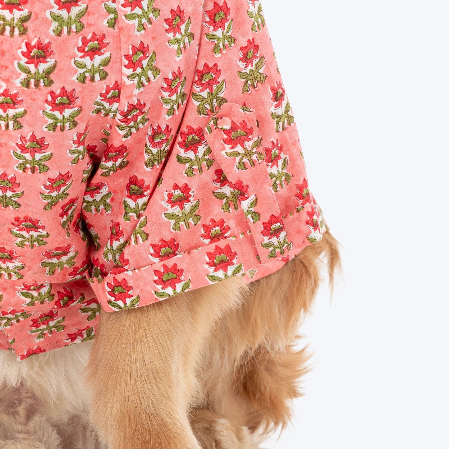 HUFT Floral Paws Kurta For Dog - Pink