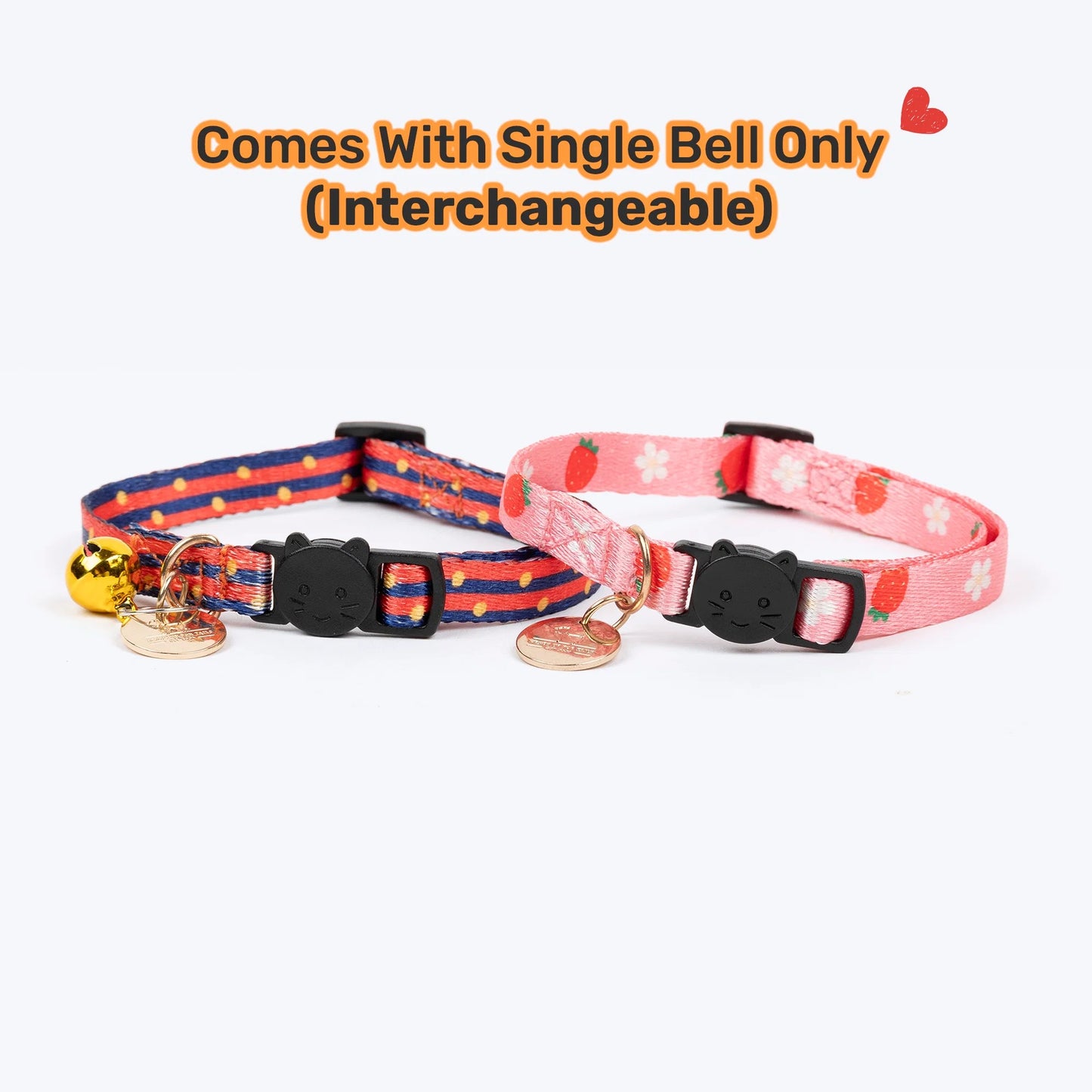 HUFT Meowvelous Collars For Cat - Pink & Navy
