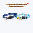 HUFT Meowvelous Collars For Cat - Dark Blue & Pastel Blue