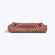 HUFT Walnut Weave Lounger Bed For Dog - Brown