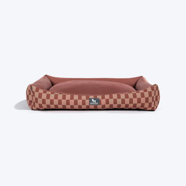 HUFT Walnut Weave Lounger Bed For Dog - Brown