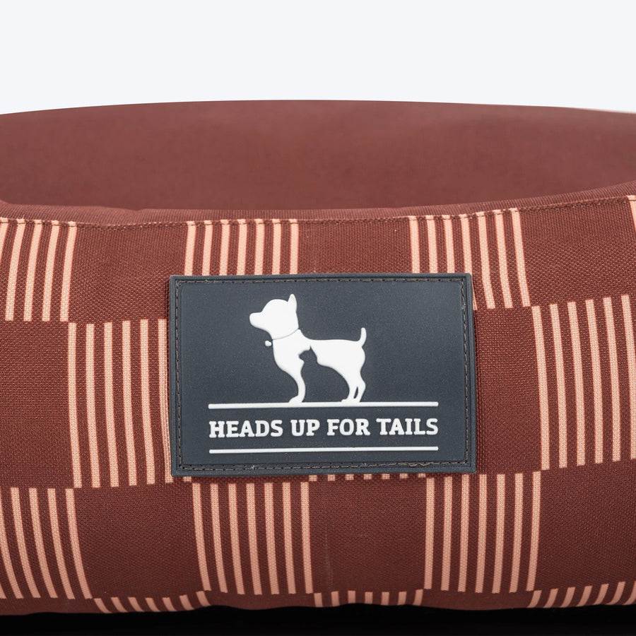 HUFT Walnut Weave Lounger Bed For Dog - Brown