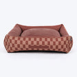 HUFT Walnut Weave Lounger Bed For Dog - Brown