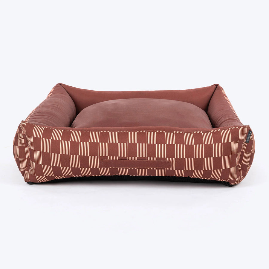 HUFT Walnut Weave Lounger Bed For Dog - Brown