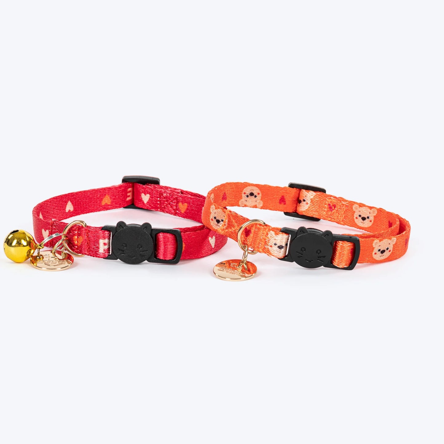 HUFT Meowvelous Collar For Cat - Orange & Red