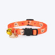 HUFT Meowvelous Collar For Cat - Orange & Red