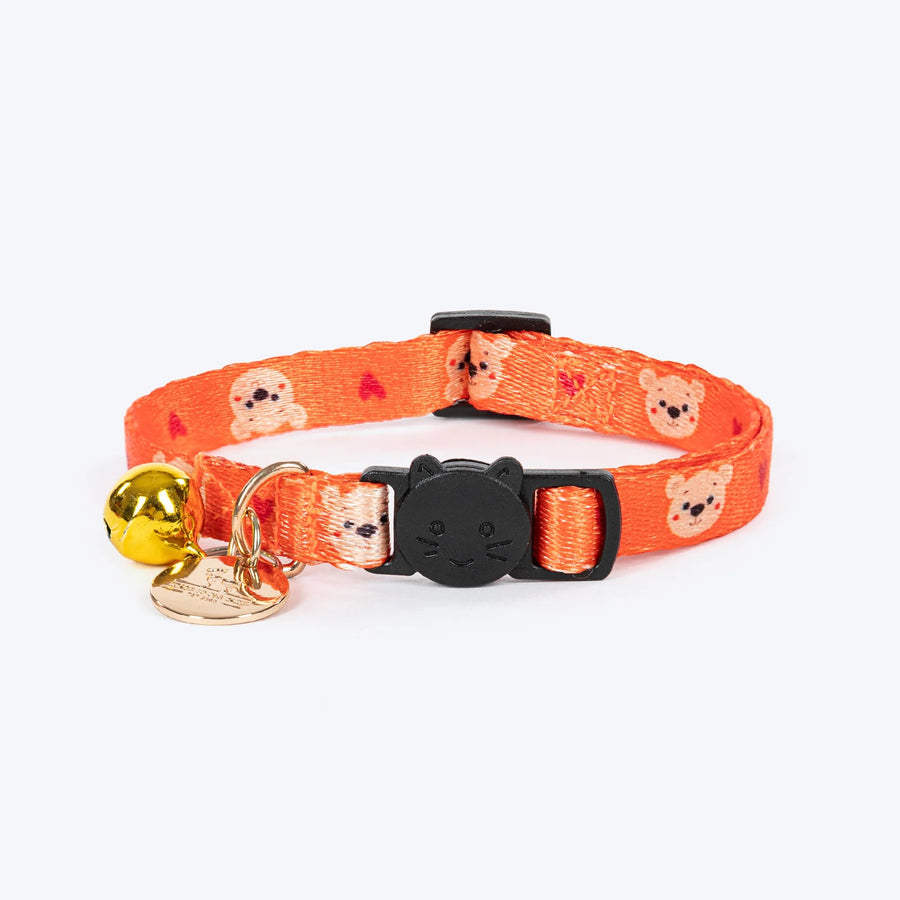 HUFT Meowvelous Collar For Cat - Orange & Red