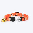HUFT Meowvelous Collar For Cat - Orange & Red
