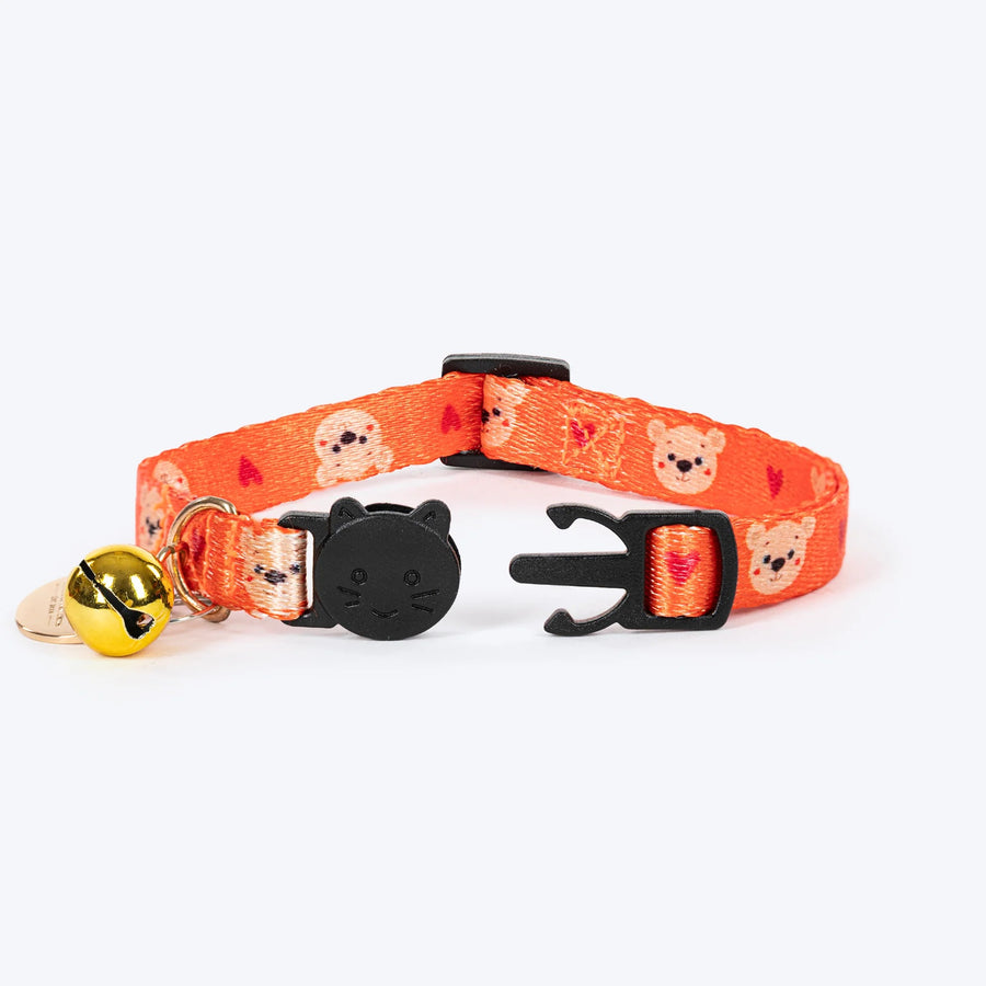 HUFT Meowvelous Collar For Cat - Orange & Red