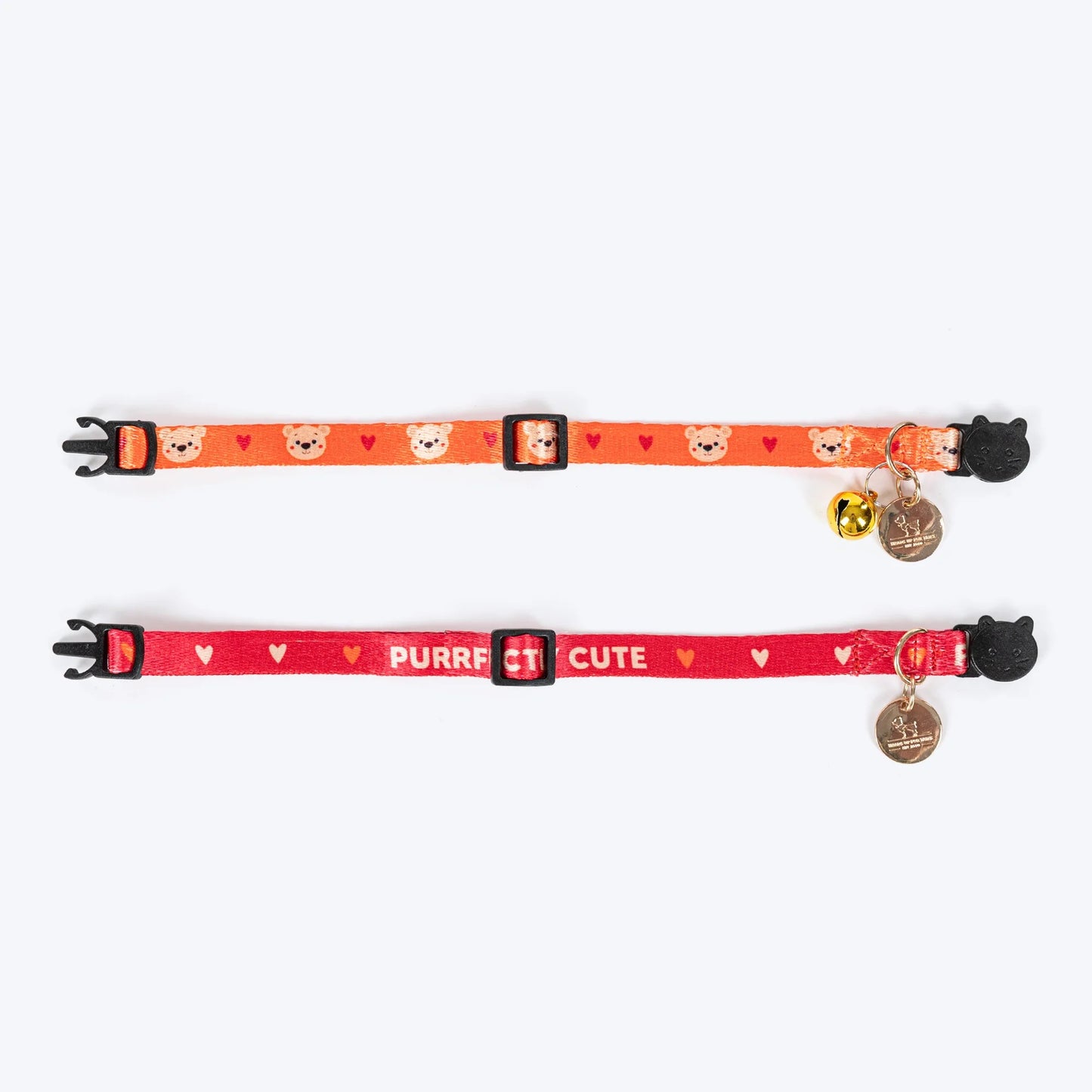 HUFT Meowvelous Collar For Cat - Orange & Red