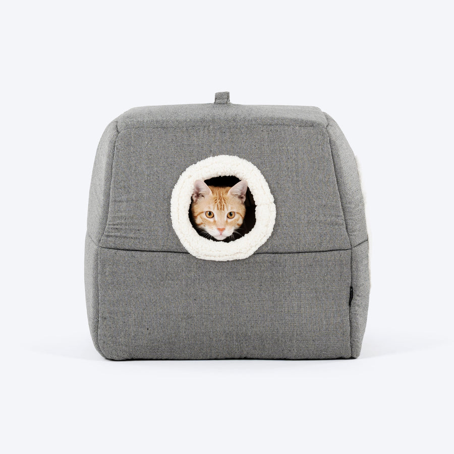 HUFT Furbulous Tent Bed For Cat - Grey