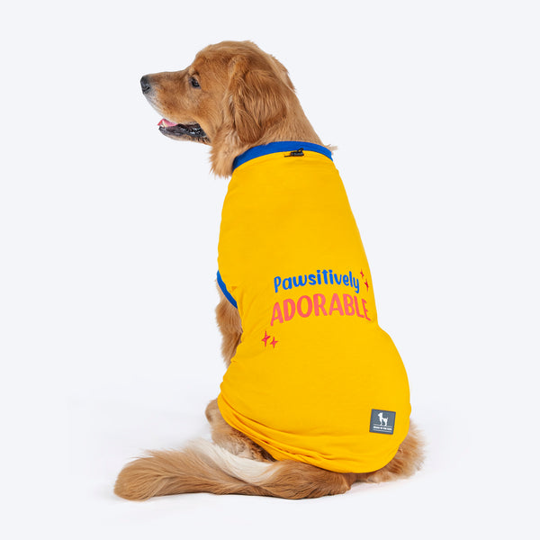 HUFT Pawsitively Adorable T-Shirt For Dogs - Yellow