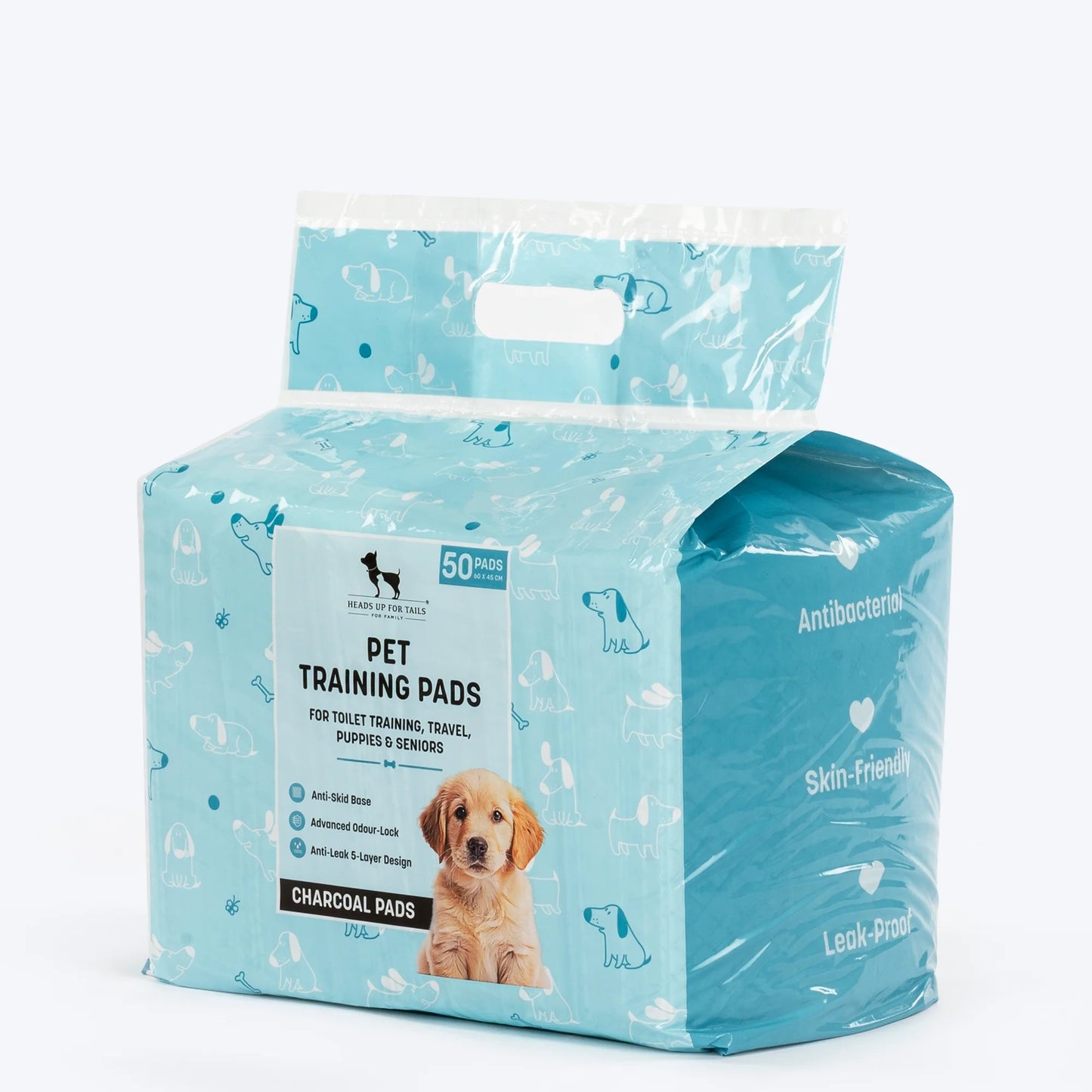 HUFT Charcoal Pet Training Pads - 60 x 45 cm