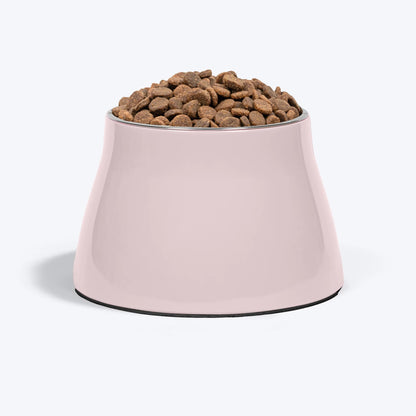 HUFT Breezy Basics Elevated Bowl For Dog - Peach