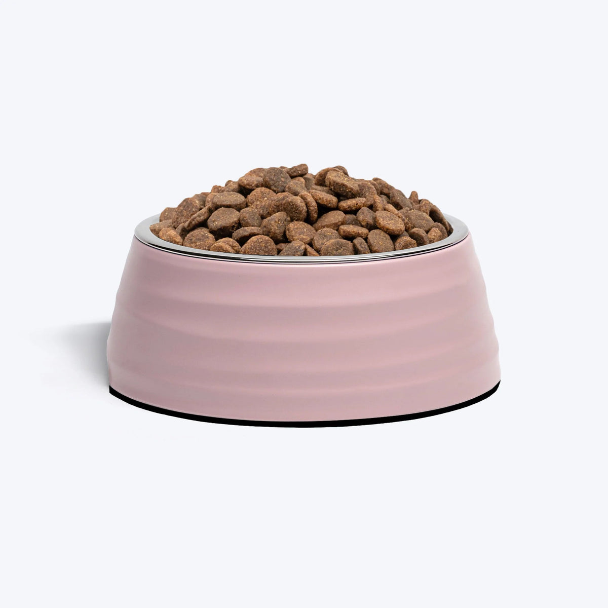HUFT Breezy Basics Wave Embossed Melamine Bowl For Dog - Peach