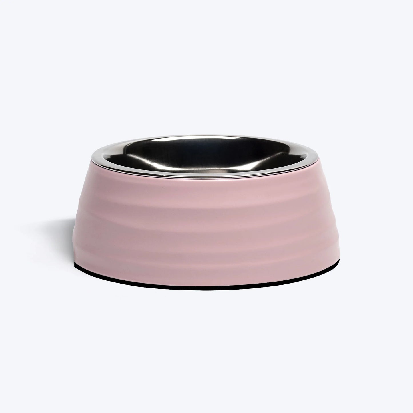 HUFT Breezy Basics Wave Embossed Melamine Bowl For Dog - Peach