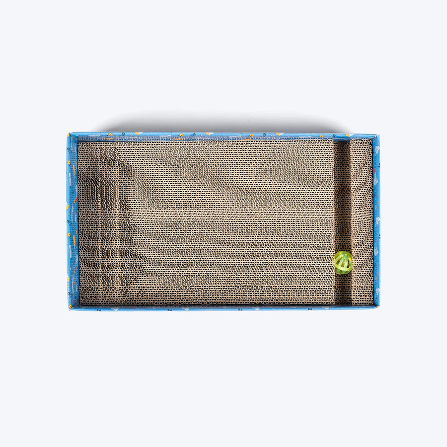 HUFT Play Lounge Scratcher For Cat - Blue