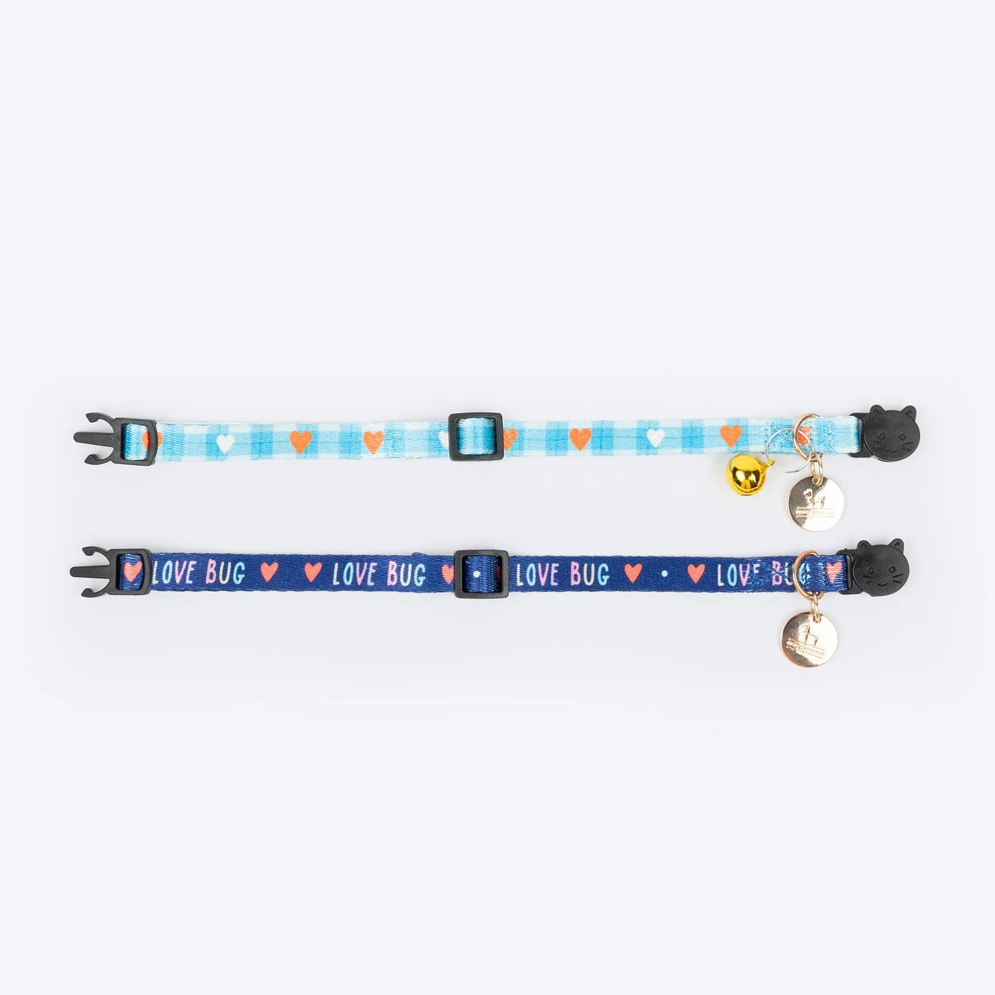 HUFT Meowvelous Collars For Cat - Dark Blue & Pastel Blue